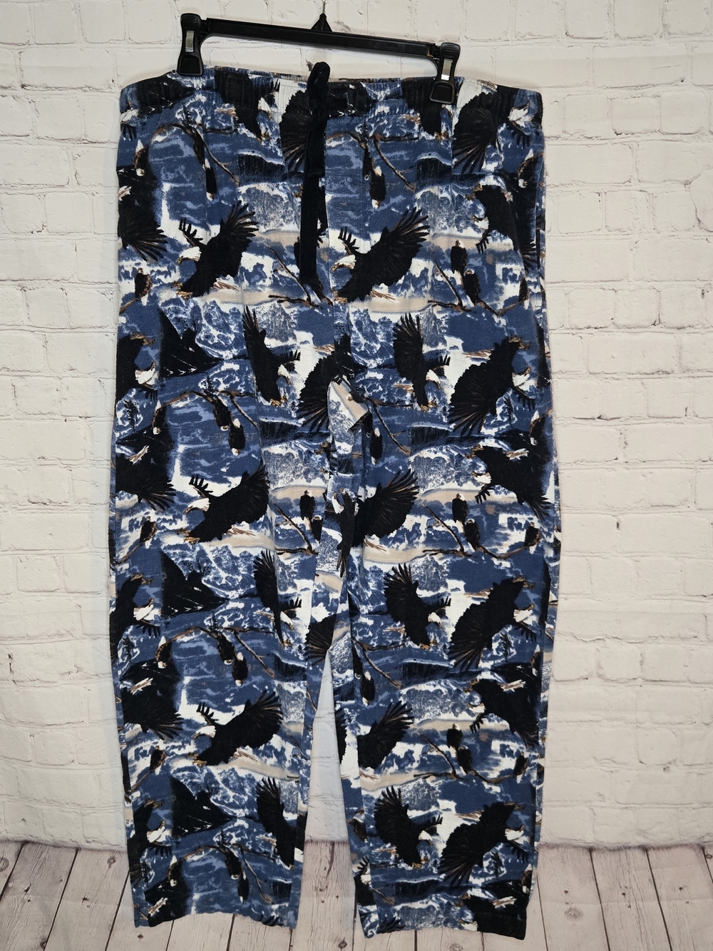 varsity sleepwear bald eagle nature 100% cotton flannel Sleep Lounge pants